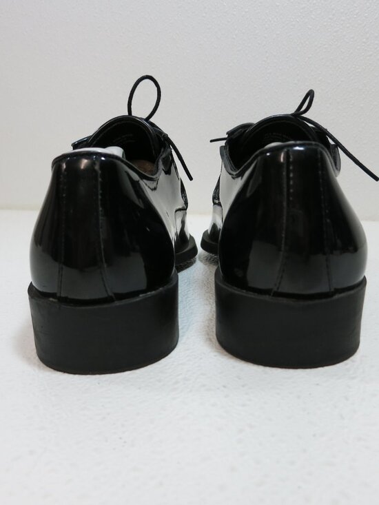 Pronto-Uomo Patent Leather Dress Oxfords Men\'s Comfort Dress Footwear Sz 8.5 D